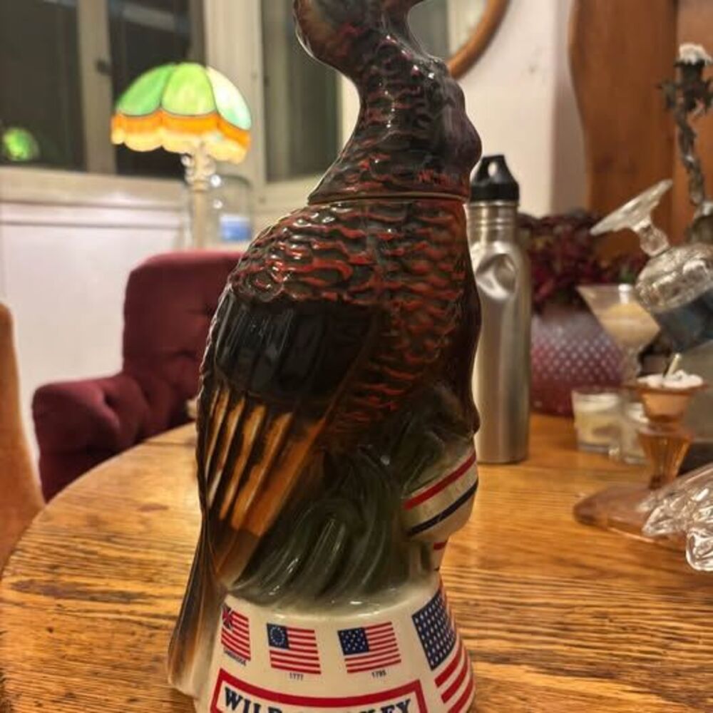 Wild Turkey Spirit of '76 Ceramic Decanter